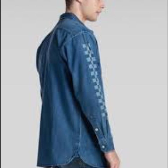 NWT Mens Levi’s Oversized Worker Denim Shirt Large - Picture 3 of 3